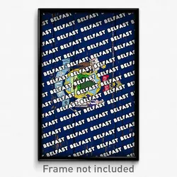 Belfast Maine Poster (ME City Souvenir 11x17 Town Print)