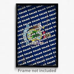 Calais Maine Poster (ME City Souvenir 11x17 Town Print)