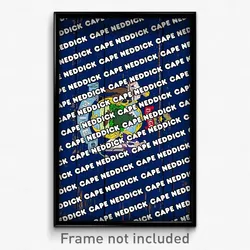 Cape Neddick Maine Poster (ME City Souvenir 11x17 Town Print)
