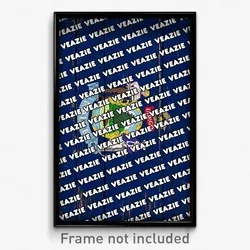 Veazie Maine Poster (ME City Souvenir 11x17 Town Print)