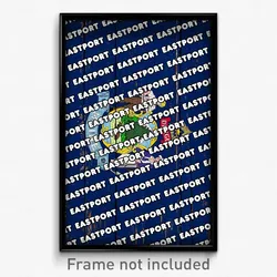 Eastport Maine Poster (ME City Souvenir 11x17 Town Print)
