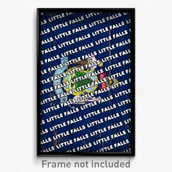 Little Falls Maine Poster (ME City Souvenir 11x17 Town Print)