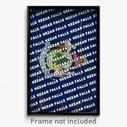 Kezar Falls Maine Poster (ME City Souvenir 11x17 Town Print)