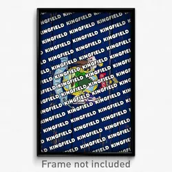 Kingfield Maine Poster (ME City Souvenir 11x17 Town Print)