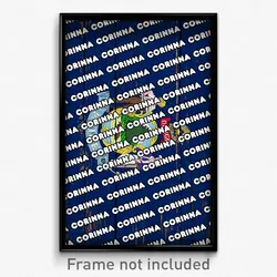 Corinna Maine Poster (ME City Souvenir 11x17 Town Print)
