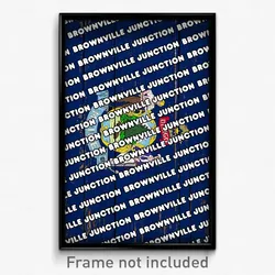 Brownville Junction Maine Poster (ME City Souvenir 11x17 Town Print)
