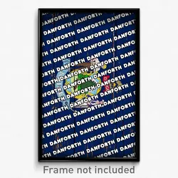Danforth Maine Poster (ME City Souvenir 11x17 Town Print)