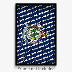 Mattawamkeag Maine Poster (ME City Souvenir 11x17 Town Print)