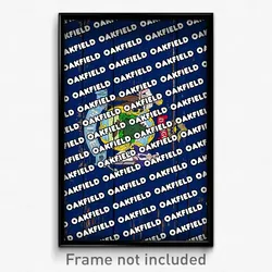 Oakfield Maine Poster (ME City Souvenir 11x17 Town Print)