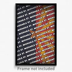 St. Michaels Arizona Poster (AZ City Souvenir 11x17 Town Print)