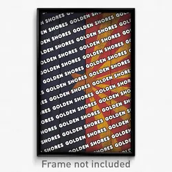 Golden Shores Arizona Poster (AZ City Souvenir 11x17 Town Print)