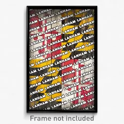Lanham Maryland Poster (MD City Souvenir 11x17 Town Print)