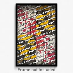 Burtonsville Maryland Poster (MD City Souvenir 11x17 Town Print)