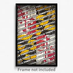 Forestville Maryland Poster (MD City Souvenir 11x17 Town Print)
