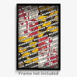 Wildewood Maryland Poster (MD City Souvenir 11x17 Town Print)