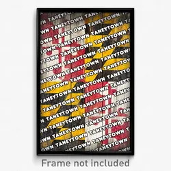 Taneytown Maryland Poster (MD City Souvenir 11x17 Town Print)