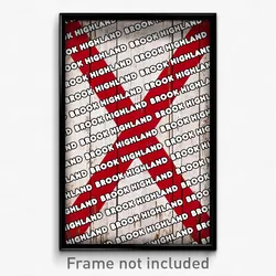 Brook Highland Alabama Poster (AL City Souvenir 11x17 Town Print)