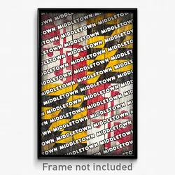 Middletown Maryland Poster (MD City Souvenir 11x17 Town Print)