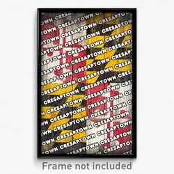 Cresaptown Maryland Poster (MD City Souvenir 11x17 Town Print)