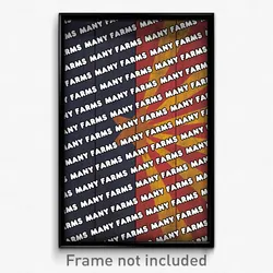 Many Farms Arizona Poster (AZ City Souvenir 11x17 Town Print)