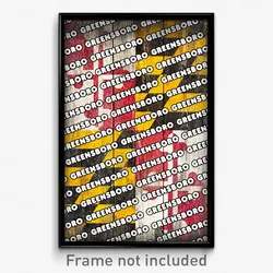 Greensboro Maryland Poster (MD City Souvenir 11x17 Town Print)