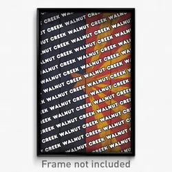 Walnut Creek Arizona Poster (AZ City Souvenir 11x17 Town Print)