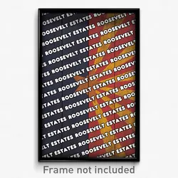 Roosevelt Estates Arizona Poster (AZ City Souvenir 11x17 Town Print)