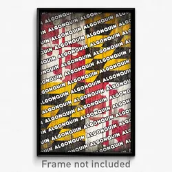 Algonquin Maryland Poster (MD City Souvenir 11x17 Town Print)