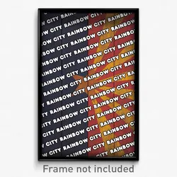 Rainbow City Arizona Poster (AZ City Souvenir 11x17 Town Print)