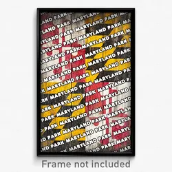 Maryland Park Maryland Poster (MD City Souvenir 11x17 Town Print)