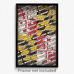 Mount Lena Maryland Poster (MD City Souvenir 11x17 Town Print)