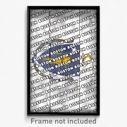 Boston Massachusetts Poster (MA City Souvenir 11x17 Town Print)