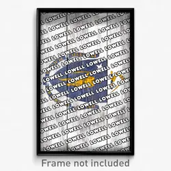 Lowell Massachusetts Poster (MA City Souvenir 11x17 Town Print)