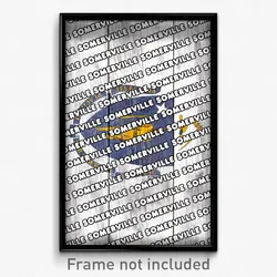 Somerville Massachusetts Poster (MA City Souvenir 11x17 Town Print)