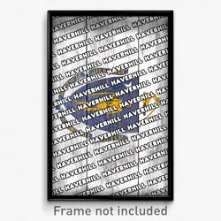 Haverhill Massachusetts Poster (MA City Souvenir 11x17 Town Print)