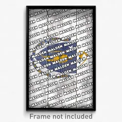 Malden Massachusetts Poster (MA City Souvenir 11x17 Town Print)