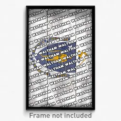 Waltham Massachusetts Poster (MA City Souvenir 11x17 Town Print)