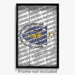 Taunton Massachusetts Poster (MA City Souvenir 11x17 Town Print)