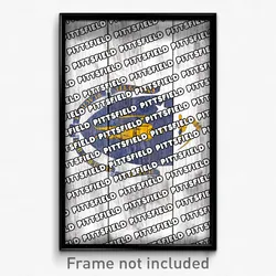 Pittsfield Massachusetts Poster (MA City Souvenir 11x17 Town Print)