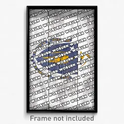 Woburn Massachusetts Poster (MA City Souvenir 11x17 Town Print)