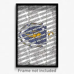 Holyoke Massachusetts Poster (MA City Souvenir 11x17 Town Print)