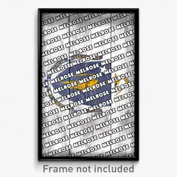 Melrose Massachusetts Poster (MA City Souvenir 11x17 Town Print)