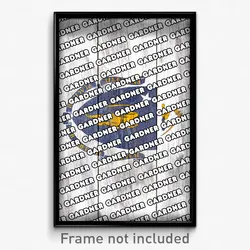 Gardner Massachusetts Poster (MA City Souvenir 11x17 Town Print)
