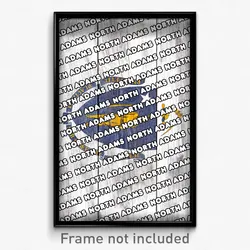North Adams Massachusetts Poster (MA City Souvenir 11x17 Town Print)