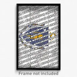 Middleborough Center Massachusetts Poster (MA City Souvenir 11x17 Town Print)