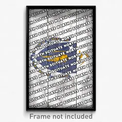 North Scituate Massachusetts Poster (MA City Souvenir 11x17 Town Print)