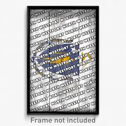 North Westport Massachusetts Poster (MA City Souvenir 11x17 Town Print)