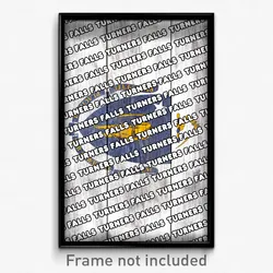 Turners Falls Massachusetts Poster (MA City Souvenir 11x17 Town Print)