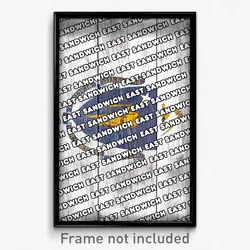 East Sandwich Massachusetts Poster (MA City Souvenir 11x17 Town Print)