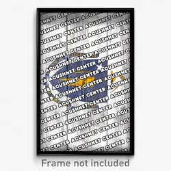 Acushnet Center Massachusetts Poster (MA City Souvenir 11x17 Town Print)